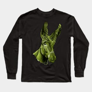 Donkey Painting Long Sleeve T-Shirt